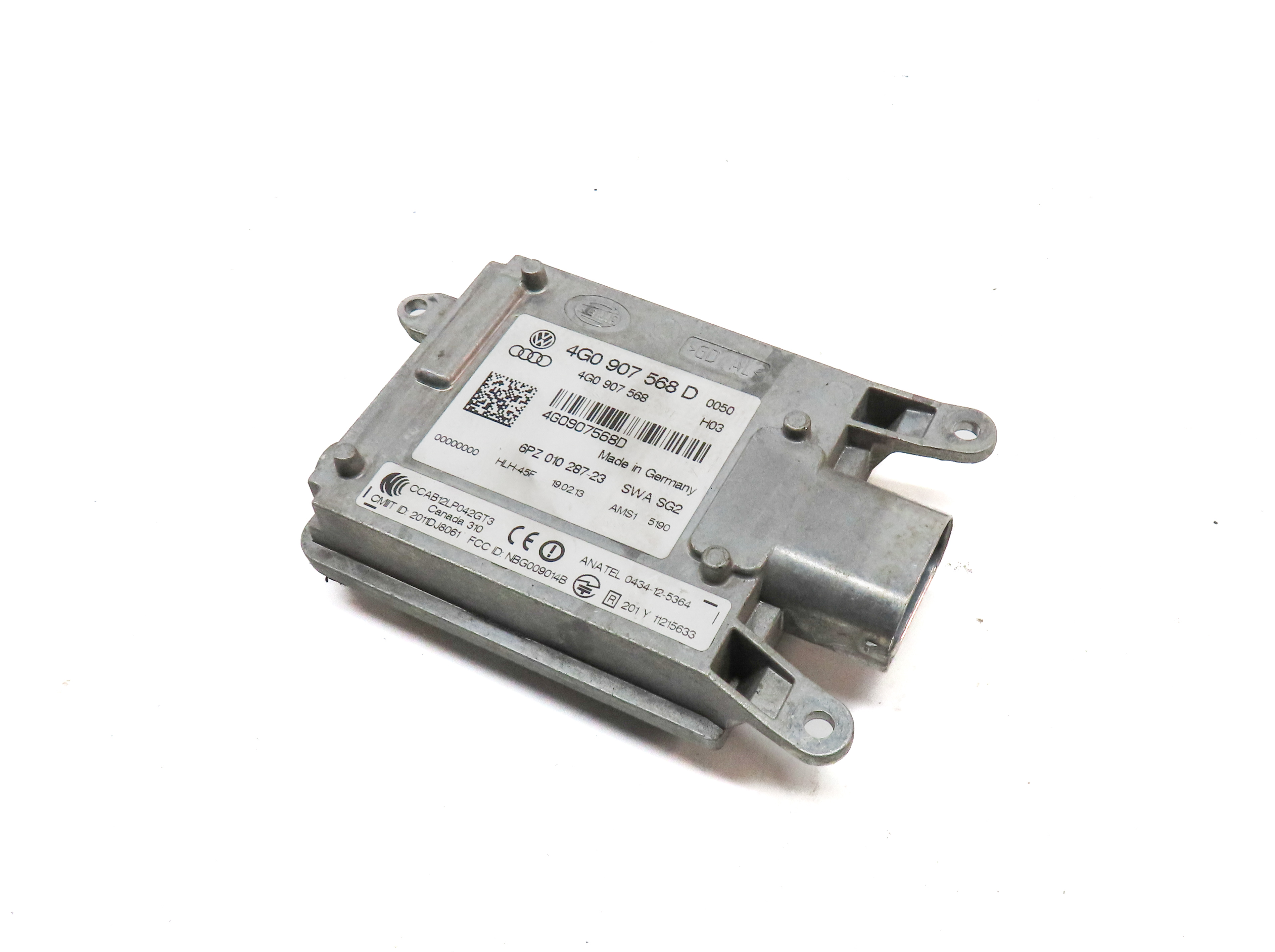 2012-2015 AUDI A6 S6 (C7) LEFT DRIVER REAR BLIND SPOT ALERT MODULE (SLAVE) — exact item pictured
